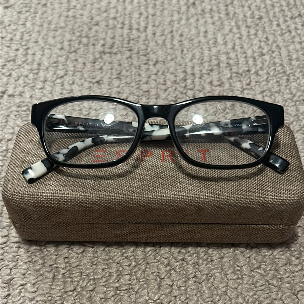 Esprit Black Eyeglass Frames